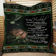 (Ql372) Family Quilt- To Husband - The Most Wonderful Thing.