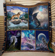 Wolf In The Night Quilt V3