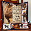 Lion To My Dad Quilt