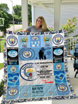  Manchester City - To My Granddaughter - Love Grandpa Quilt