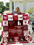 Oklahoma Sooners - To My Granddaughter - Love Grandmom Quilt