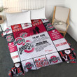  Ohio State Buckeyes - To My Daughter - Love Mom Quilt