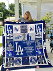  Los Angeles Dodgers - To My Granddaughter - Love Grandmom Quilt