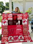  Wisconsin Badgers - To My Son - Love Dad Quilt