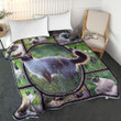  Siamese Cat Blanket - Blue Eye Siamese Playing On The Grass Quilt Blanket - Cat Gift For Animal Lover