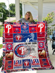 Philadelphia Phillies - To My Son - Love Mom Quilt