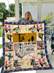 The Lineman – To My Son – Love Dad Quilt