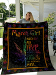 Gift For March Girls Quilt Ard Fuct3009