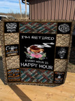 I'M Retired Coffee Every Hour Is Happy Hour Personalized Name Quilt Lidjp Fuct2409
