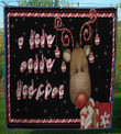 American Sign Language Asl Reindeer Christmas Quilt Yy1547 Fuct0809