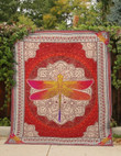 Red Dragonfly Quilt Tuehl