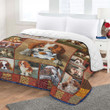 Cavalier King Charles Spaniel Dog Blanket - Cute Long Hair Little Dog Quilt Blanket - Sweet Gift For Baby Girl