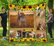 Beagle Puppy Sunflower Quilt Tubhq