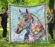 Colorful Horse Quilt Cuubf