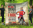 I Dont Ride My Bike To Win Races Quilt Cufum