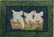 Pigs Chatting Quilt Cindt