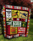 Soccer For Life Red Quilt Cucvq