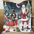 Greater Swiss Mountain Dogs Christmas Quilt Ciire