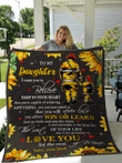 I Want You To Believe Firefighter Dad Gift For Daughter Quilt