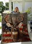 Hunting Deer American Printed Quilt