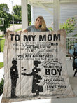 Son To Mom Gift For Mom Quilt