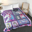 Unicorn Blanket – All Your Dreams Come True And Colorful Unicorn Quilt Blanket - Cute Gift For Kid