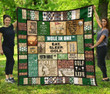 Golf Pattern Vintage Blanket - It Takes a Lot of Balls to Golf the Way I Do Quilt Blanket - Special Gift For Golf Lovers