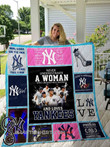 Never Underestimate A Woman Love New York Yankees Quilt