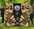 Federated States Of Micronesia Premium Quilt Polynesian Tattoo Gold Bn0110 Dhc28113127Dd