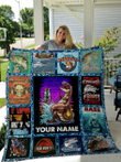 Fishing Personalize Custom Name Quilt