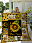 Love Dog Personalize Custom Name Quilt