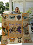 Love Butterfly Personalize Custom Name Quilt