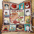 Just A Girl Who Loves Cats And Coffee Quilt Np356 
