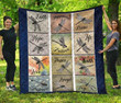 Dragonfly Many Pieces Premium Th1207 Quilt