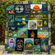 Camping Because Therapy Is Expensive Quilt Nh295