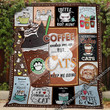 Coffee And Cats Quilt Ttb04