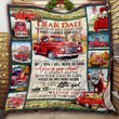 Dad, I Love You Always And Forever – Red Truck Quilt