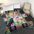 Beautiful Hummingbird Blanket - Flying Bird In The Spring Garden Quilt Blanket - Love Gift For Wife