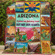Arizona, A Place Our Feet May Leave But Not Out Hearts Quilt Nh268