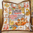To Our Son, Mom And Dad Quilt Np336