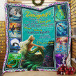 To My Daughter, Love Mom – Mermaid Quilt
