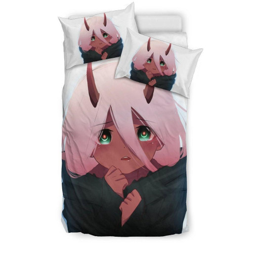 Zero Two Darling In The Franxx Bedding Set - Duvet Cover And Pillowcase Set