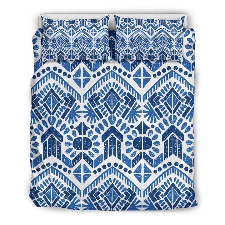 Blue And White Aztec Cl16100116Mdb Bedding Sets