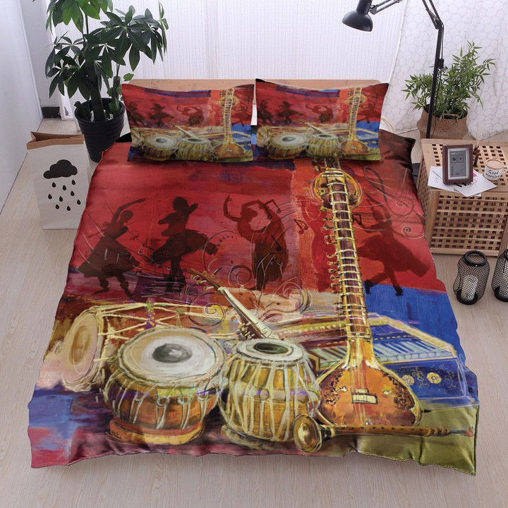 The Sitar Dhol Tabla And Harmonium Vd14100240B Bedding Sets