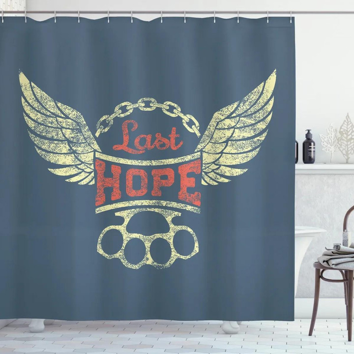 Words For Bikers Design Printed Shower Curtain Home Decor