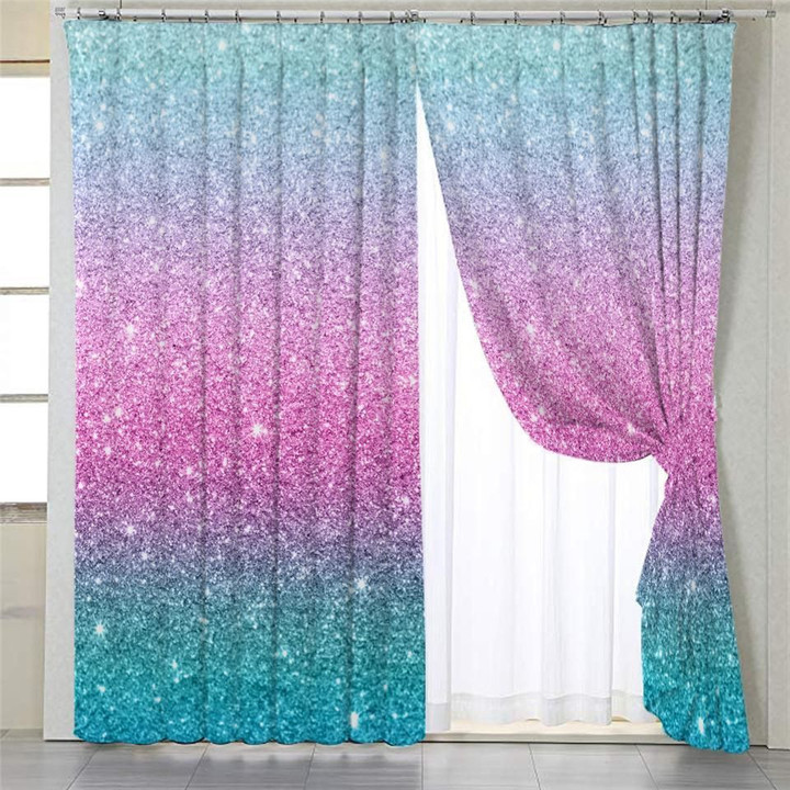 Sprinkle Light Colors Window Curtains Home Decor