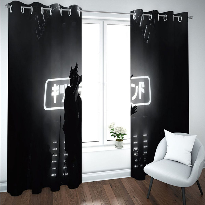 Man On Stage Printed Window Curtain Home Decor