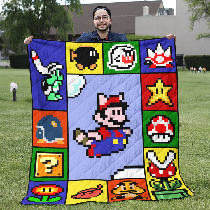 Mario Blanket Th0607 Quilt