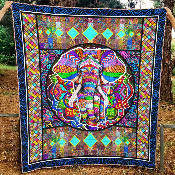 Elephant Na130701B Tbg Quilt Blanket
