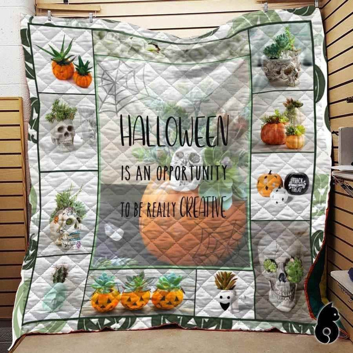 Halloween Is An Opportunity Succulent Blanket Th1909 Quilt